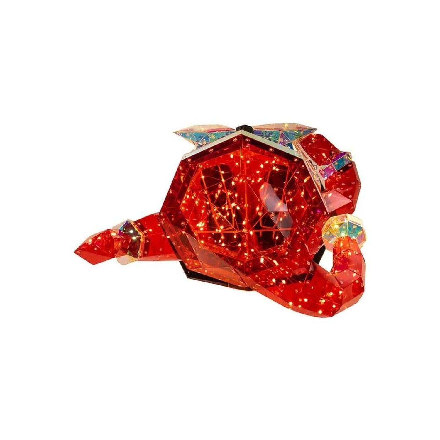 Shop For Pre - Lit Warm White LED Multifunction Holographic Santa