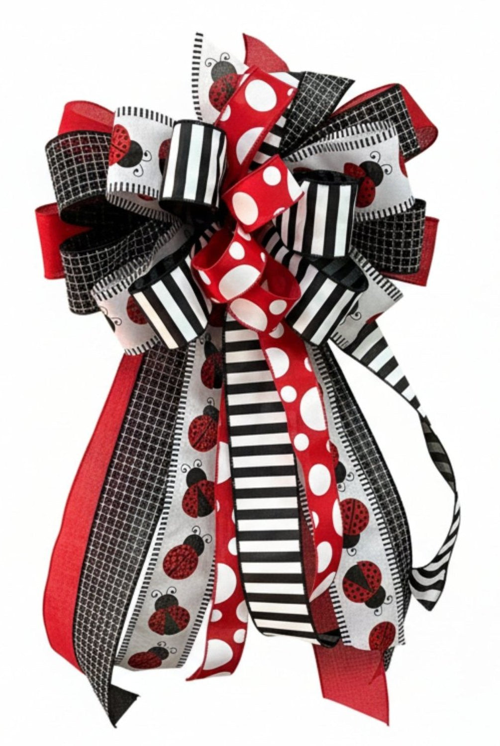 Shop For Pre - Made Designer Ladybug Bow