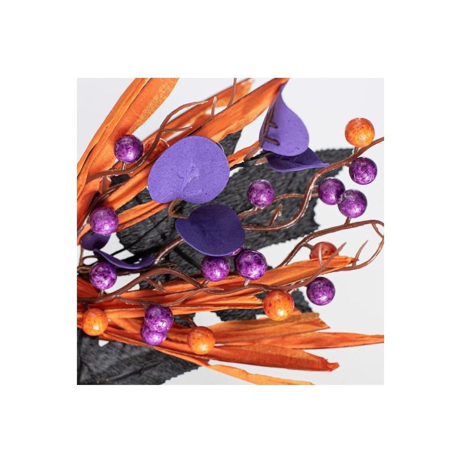 Shop For Pumpkin, Berries, Leaves and Grass Pick: Purple at Michelle's aDOORable Creations