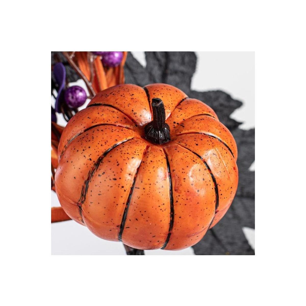 Shop For Pumpkin, Berries, Leaves and Grass Pick: Purple at Michelle's aDOORable Creations