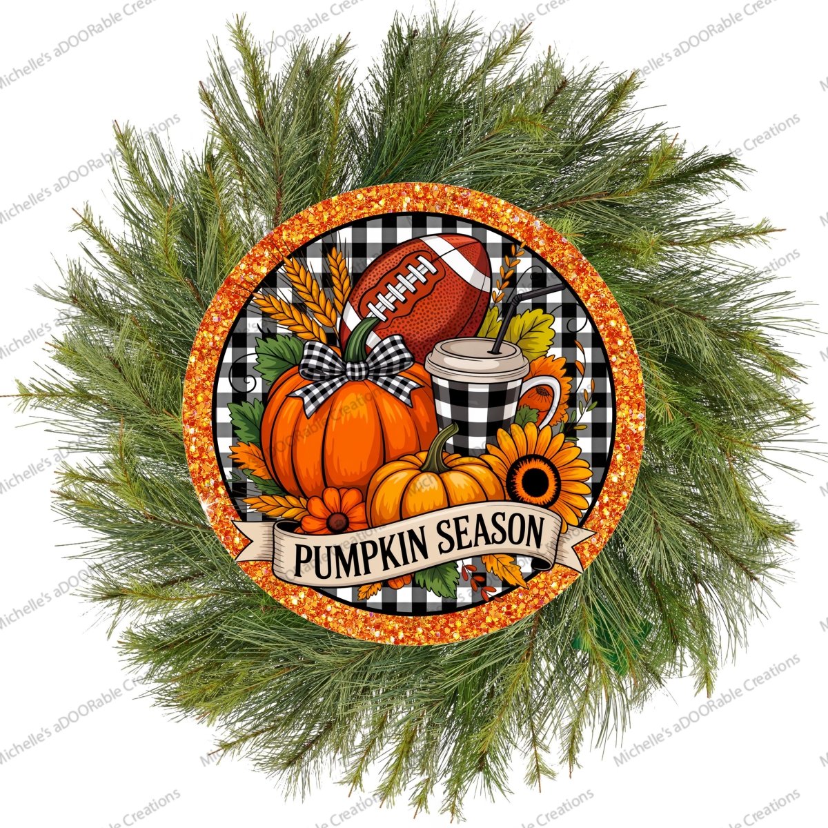 Shop For Pumpkins Season Fall Round Sign