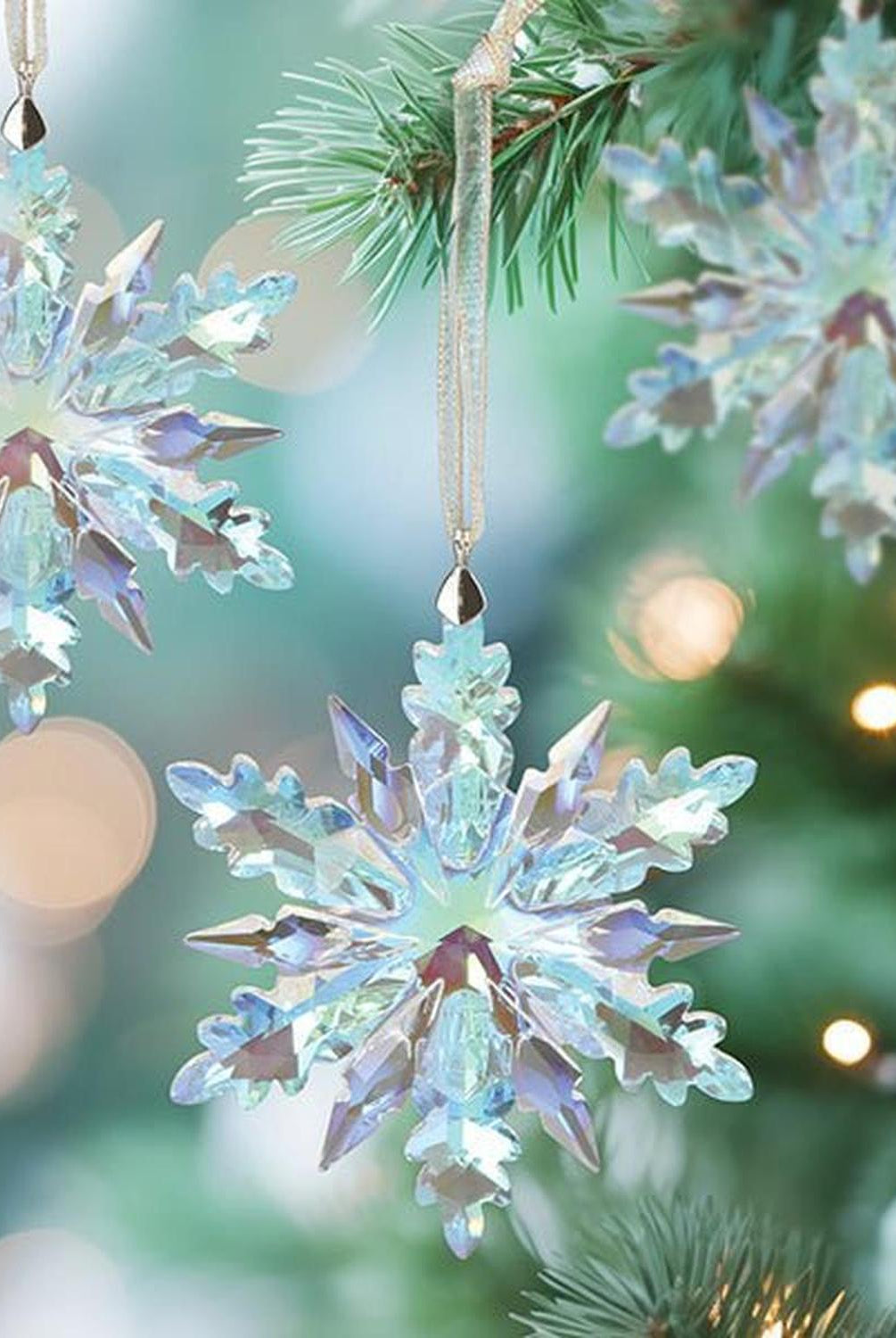 Radiant Crystal Snowflake Ornament