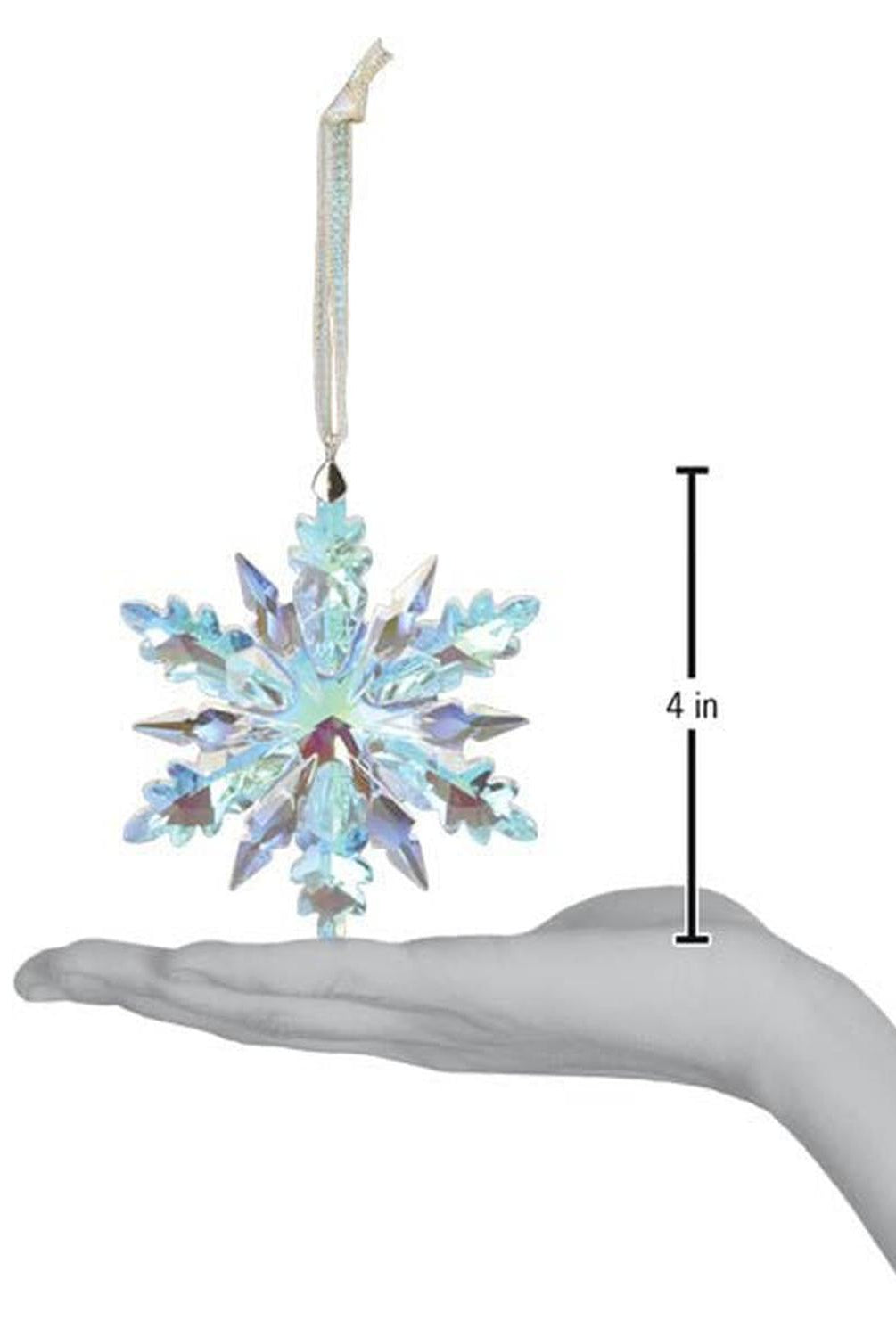 Radiant Crystal Snowflake Ornament