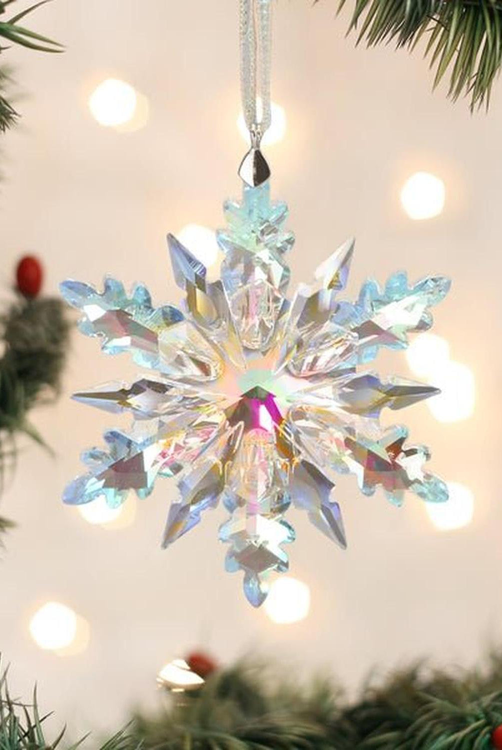 Radiant Crystal Snowflake Ornament