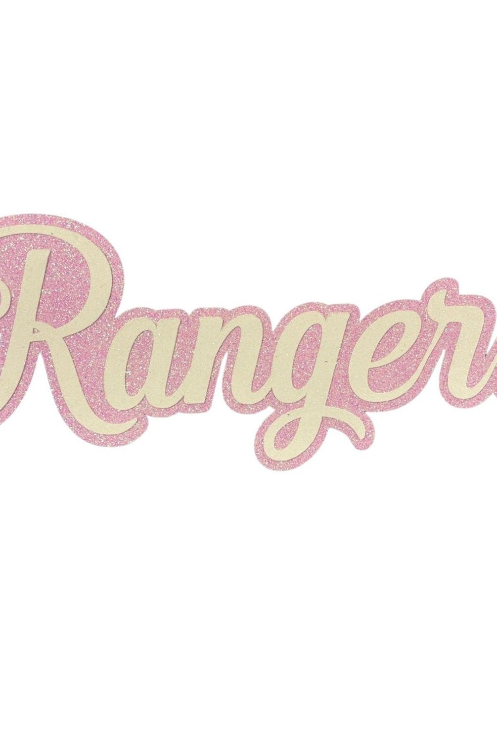 Shop For Rangers Homecoming Word Cutout: Pink