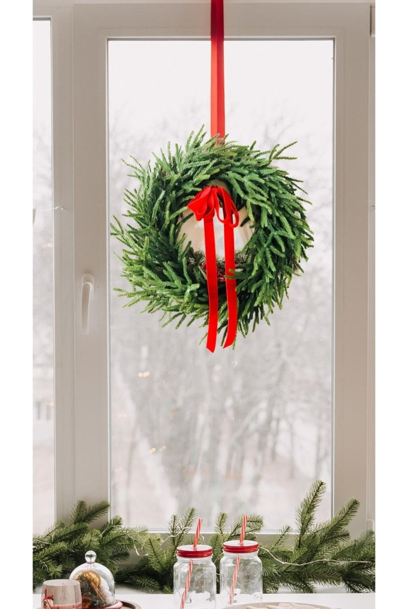Shop For Real Touch Norfolk Pine Winter Wreath