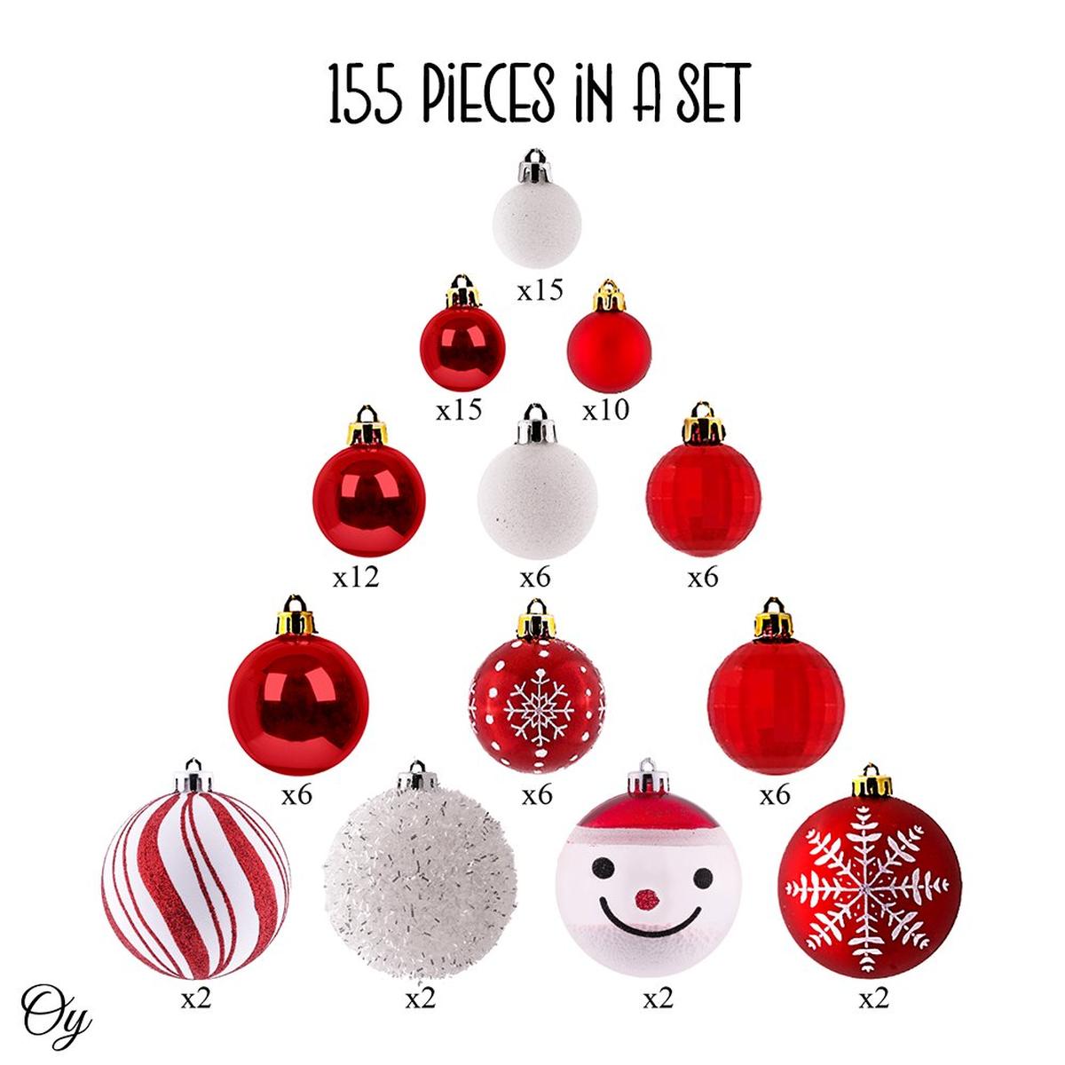 Shop For Red and White Christmas Mega Bundle (Set of 155)