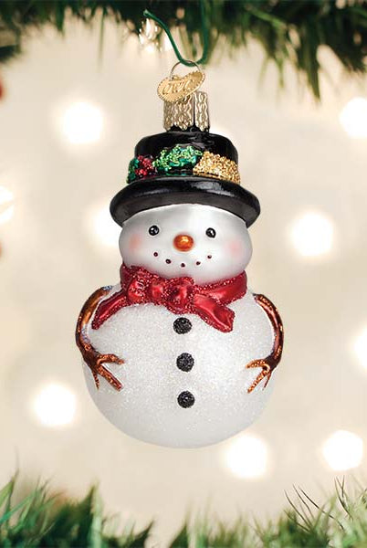 Shop For Red Bow Holly Hat Snowman Ornament