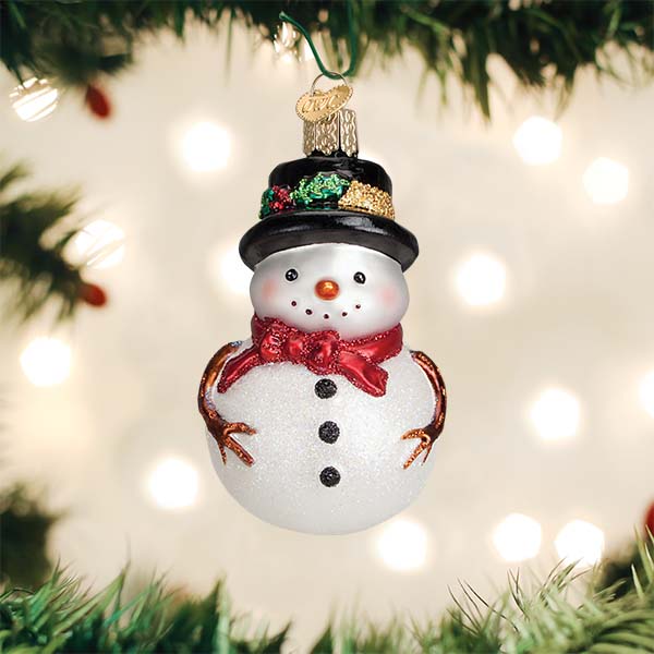 Shop For Red Bow Holly Hat Snowman Ornament
