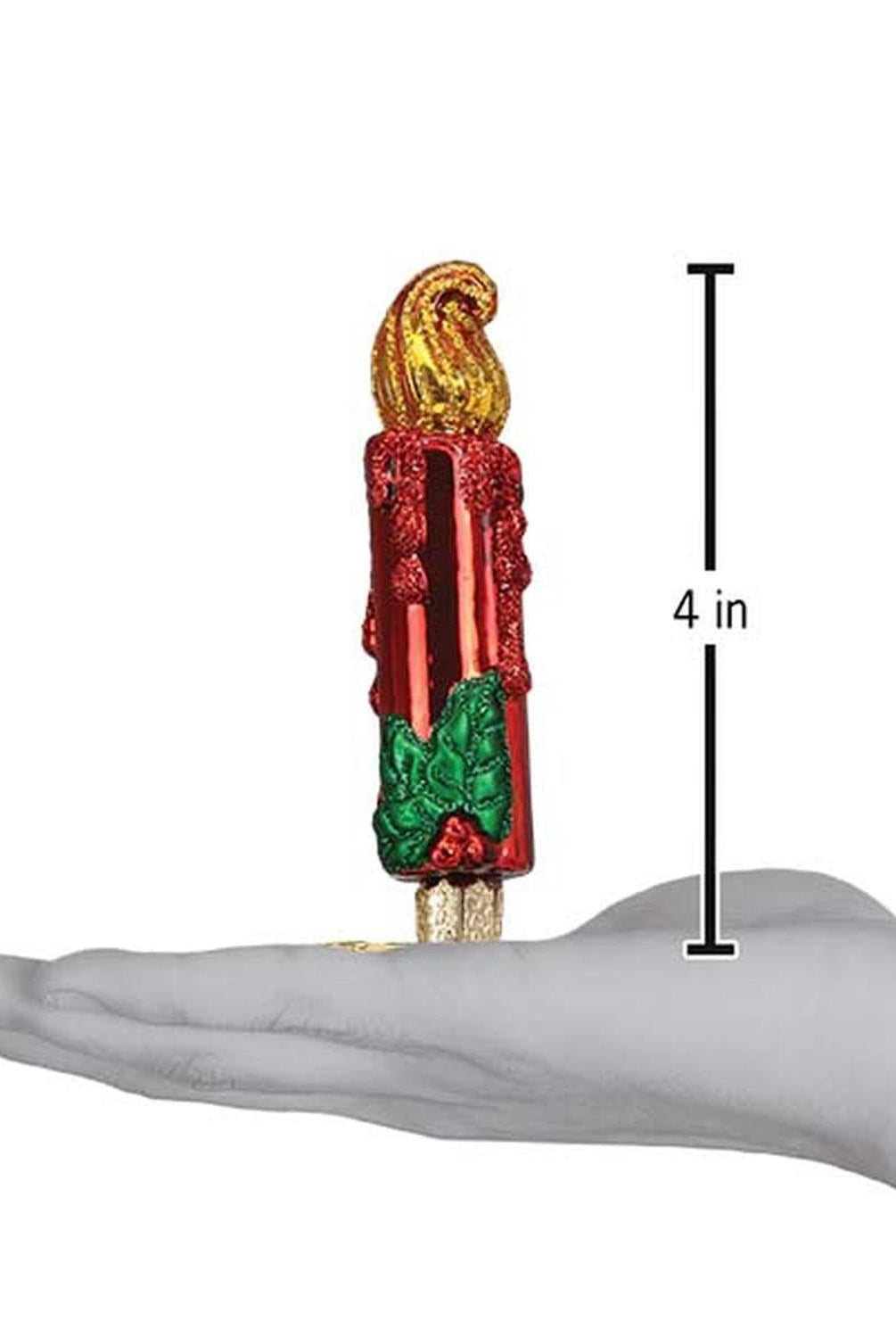 Red Clip-on Candle Ornament