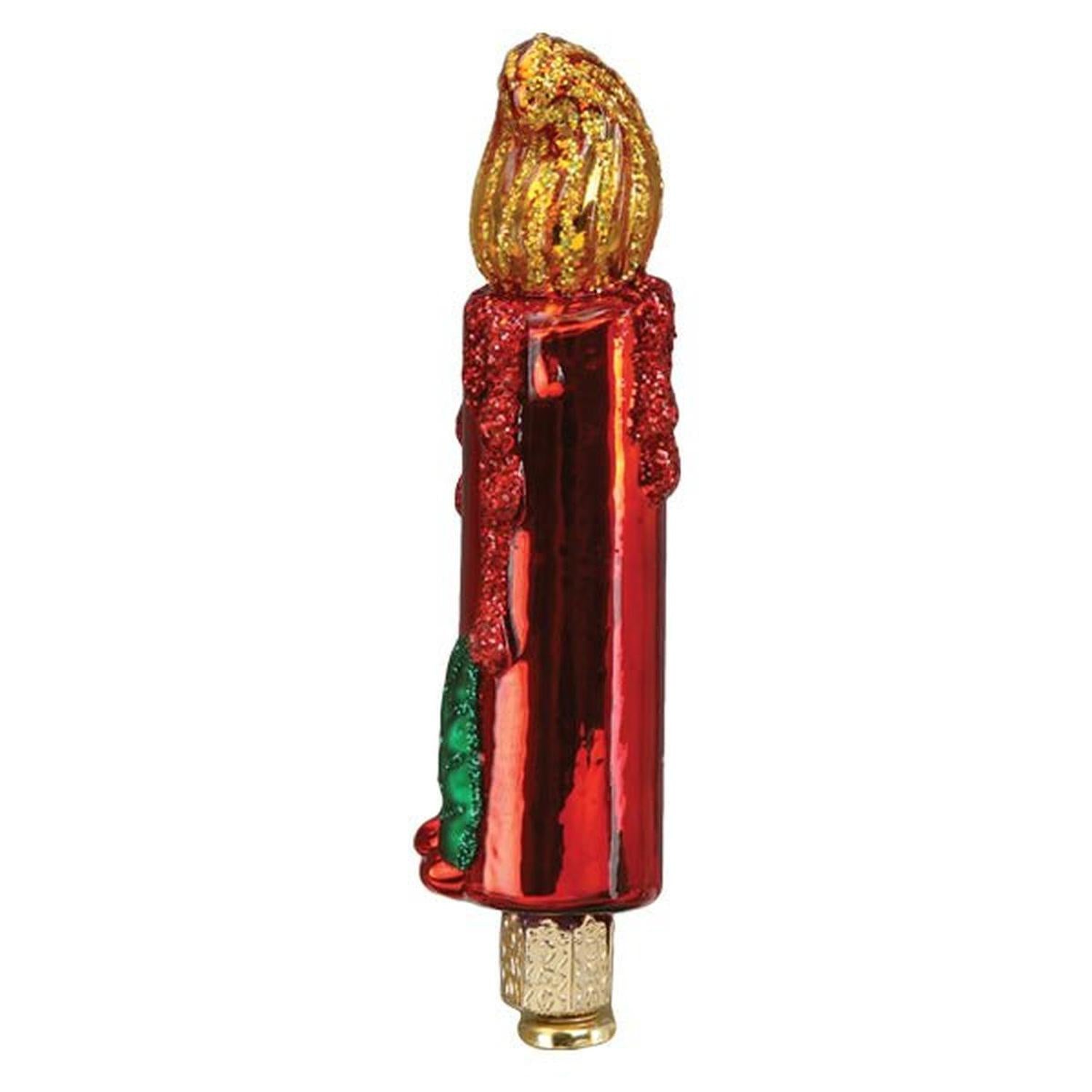 Red Clip-on Candle Ornament