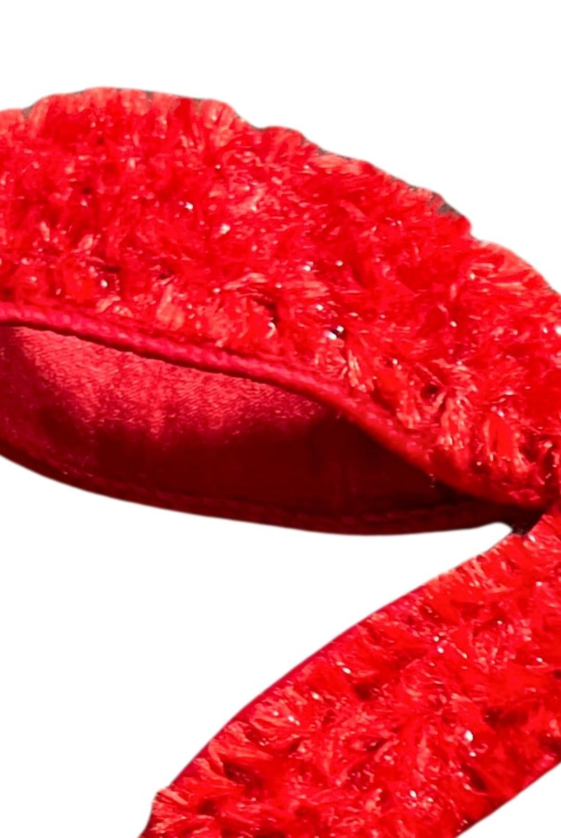 Shop For Red Plush Chenille Bow