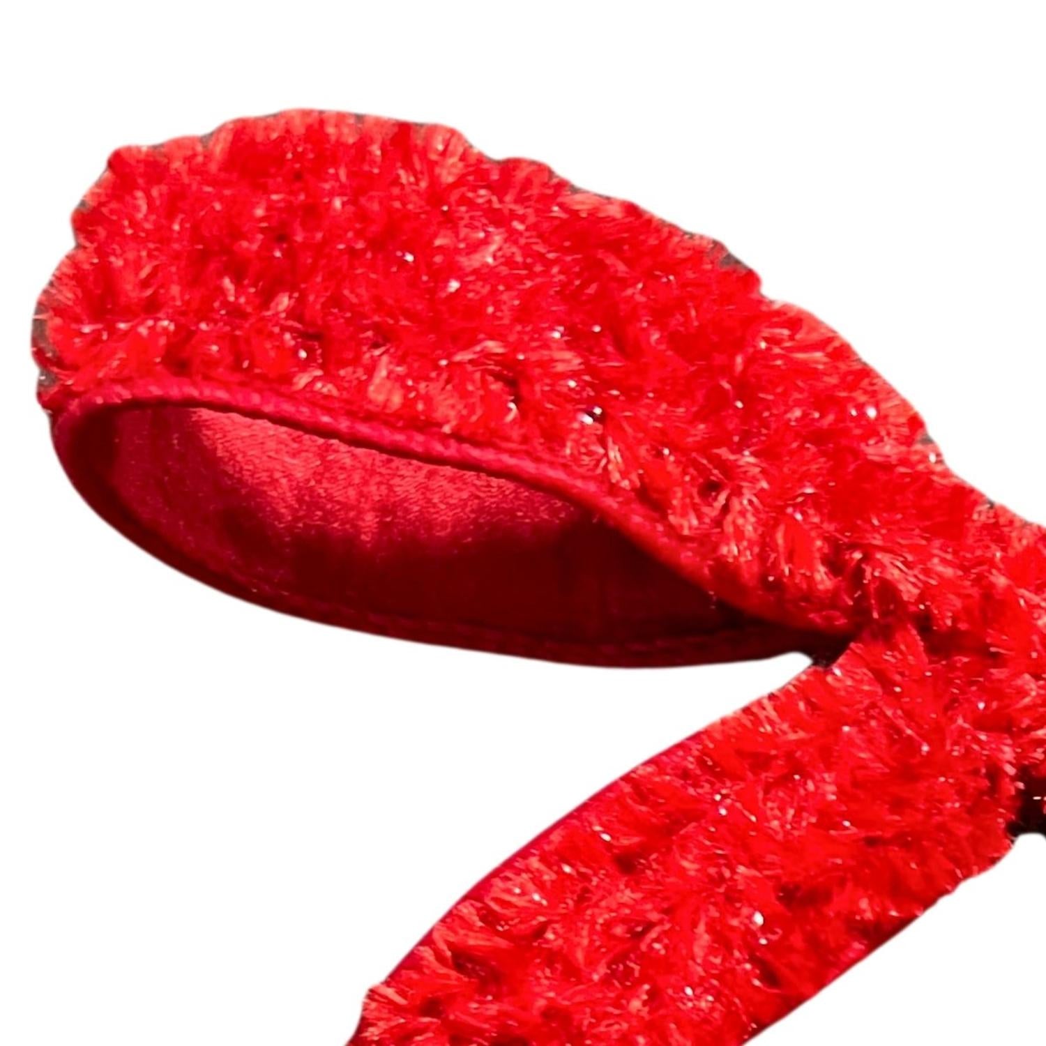 Shop For Red Plush Chenille Bow