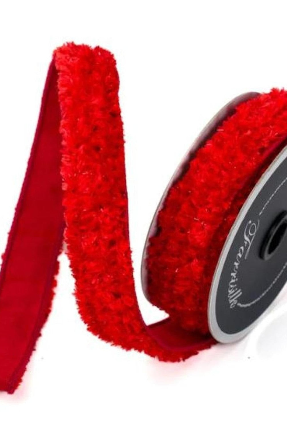 Red Plush Chenille Bow