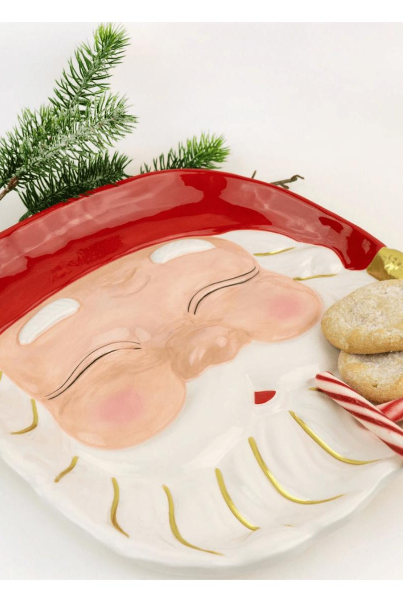 Shop For Red Santa Platter