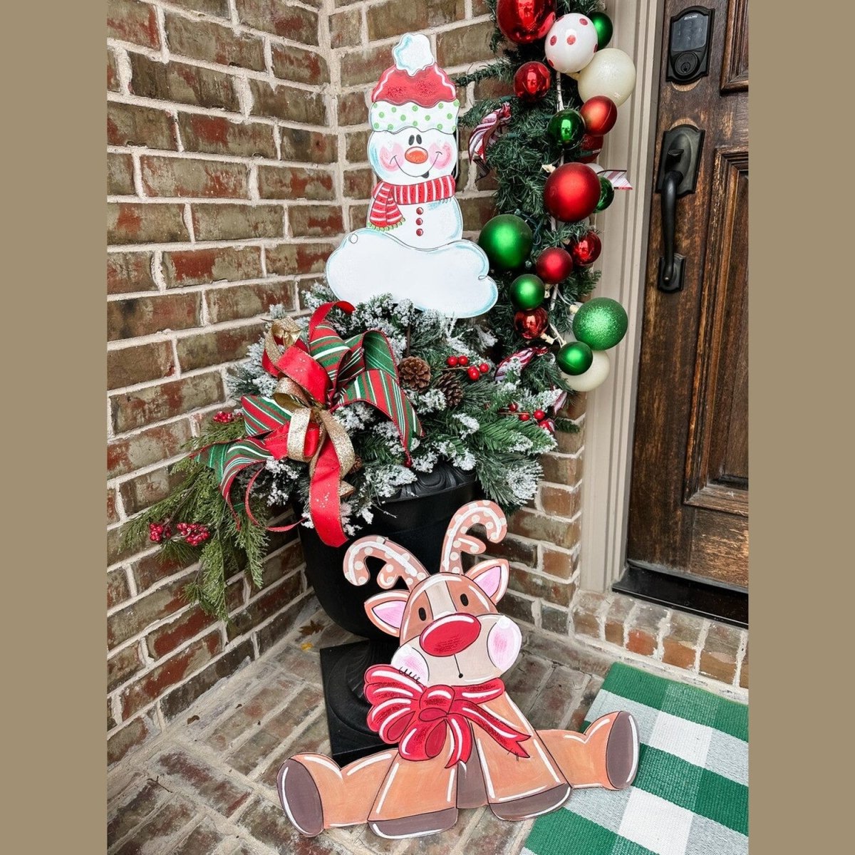 Shop For Red Scarf Snowman (Stake/Hanger/Easel)