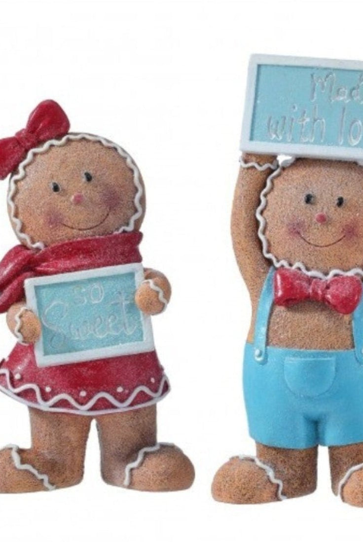 Shop For Resin Gingerbread Boy and Girl (Set of 2)