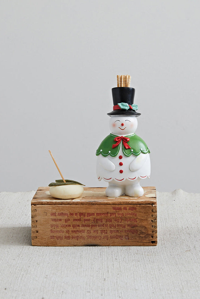 Shop For Resin Snowman Toothpick Holder