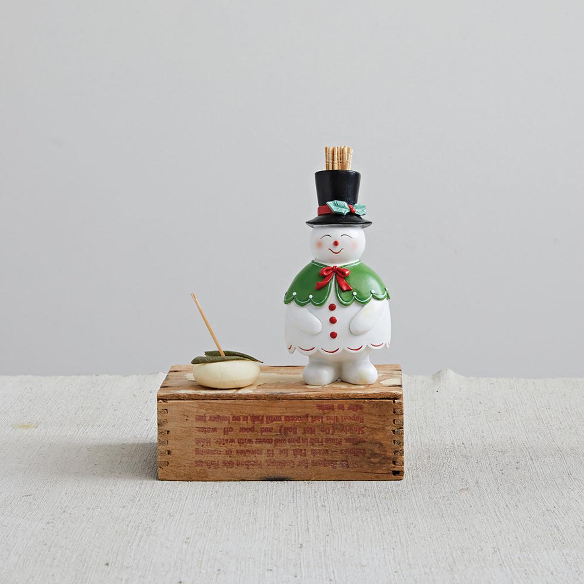 Shop For Resin Snowman Toothpick Holder