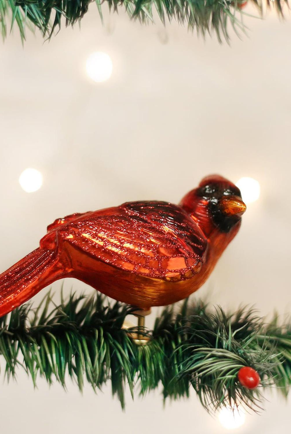 Resting Cardinal Ornament