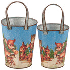 Shop For Retro Christmas Deer Wall Bucket Set