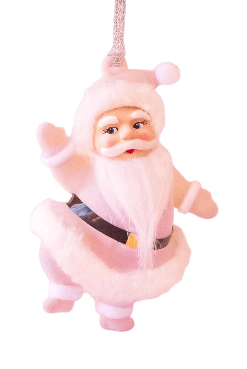 Shop For Retro Dancing Santa Ornament: Light Pink
