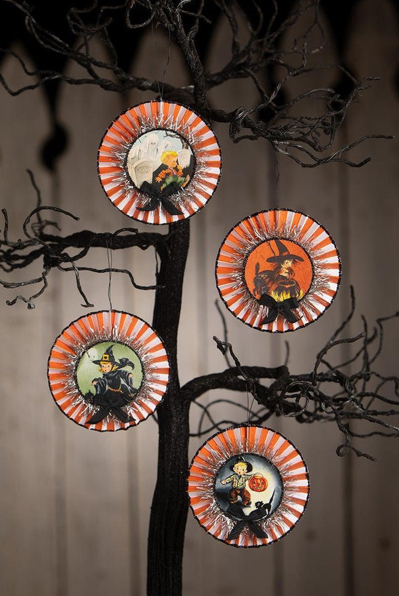 Shop For Retro Halloween Rosettes, Set of 4