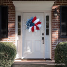 Shop For Rustic Burlap Patriotic 22" Wreath, American Flag Style 4th of July Front Door Home Decor