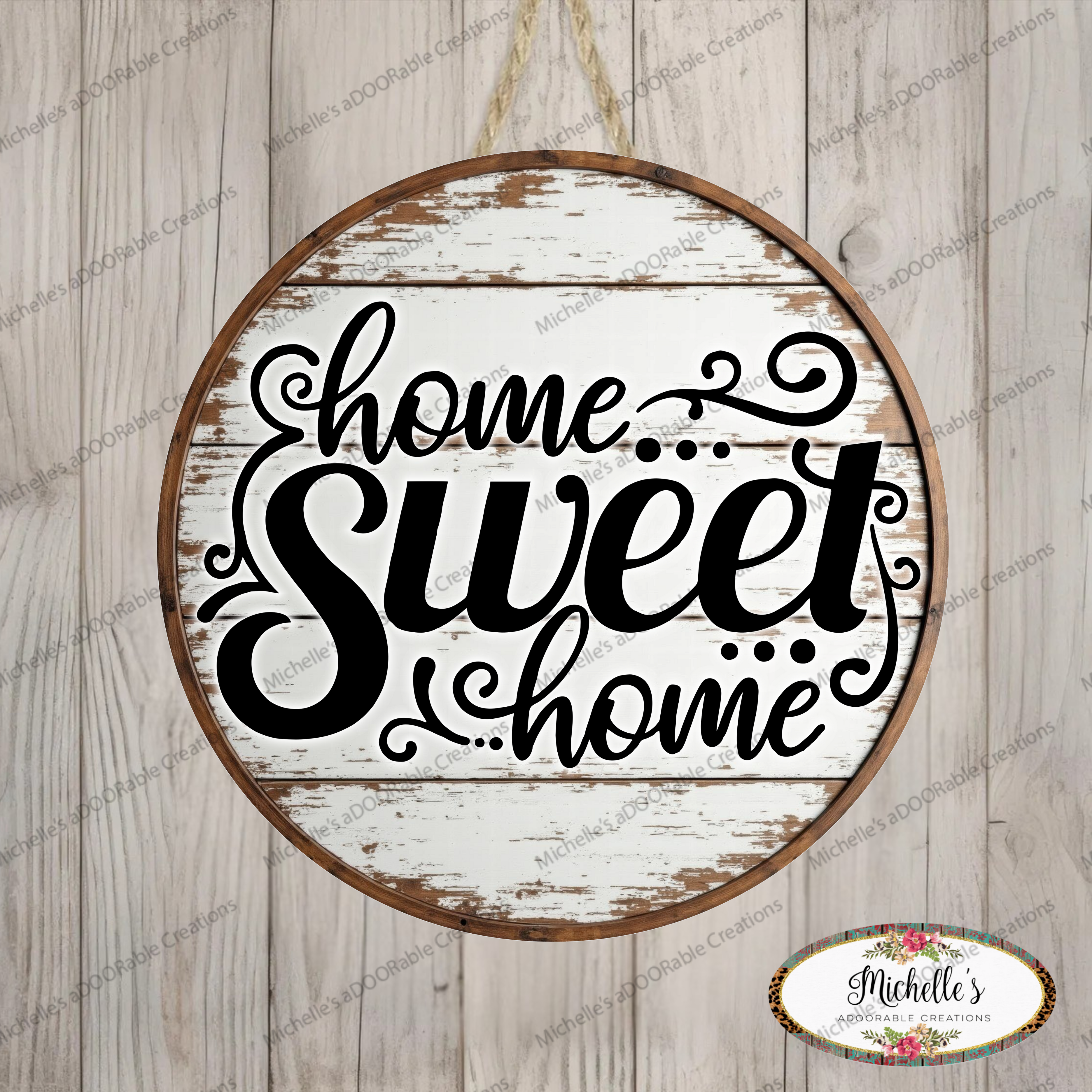 Shop For Rustic Home Sweet Home Round Sign