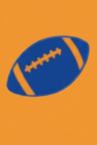 Shop For SA Football Homecoming Ribbon: (Orange/Royal), Size 9
