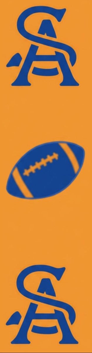 Shop For SA Football Homecoming Ribbon: (Orange/Royal), Size 9