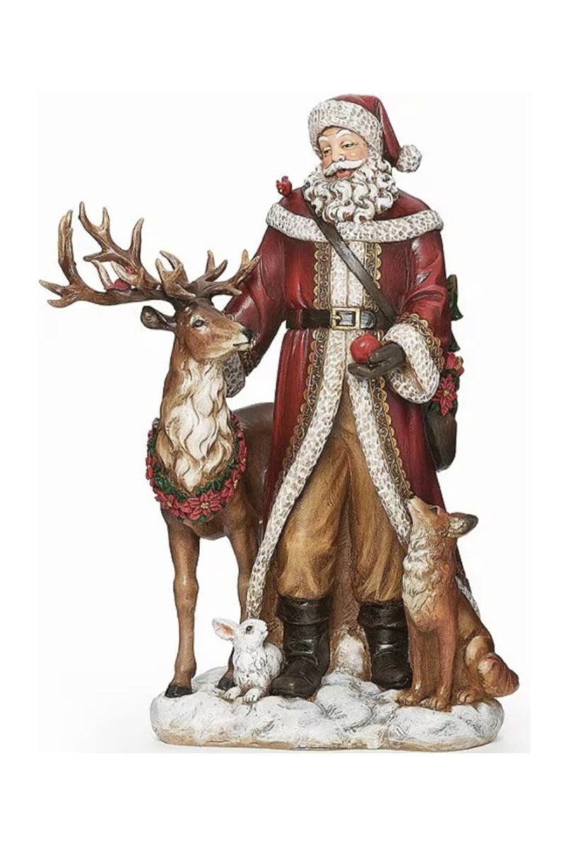 Shop For Santa and Animals on Snowy Base Figurine at Michelle's aDOORable Creations