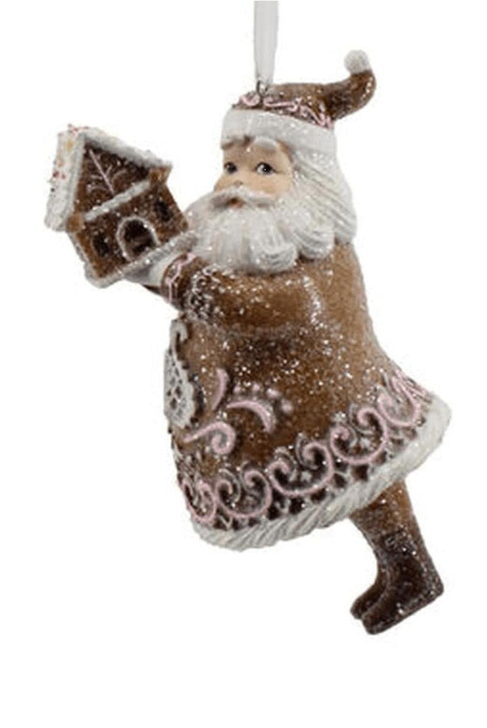 Santa and Mrs. Claus Gingerbread Ornaments