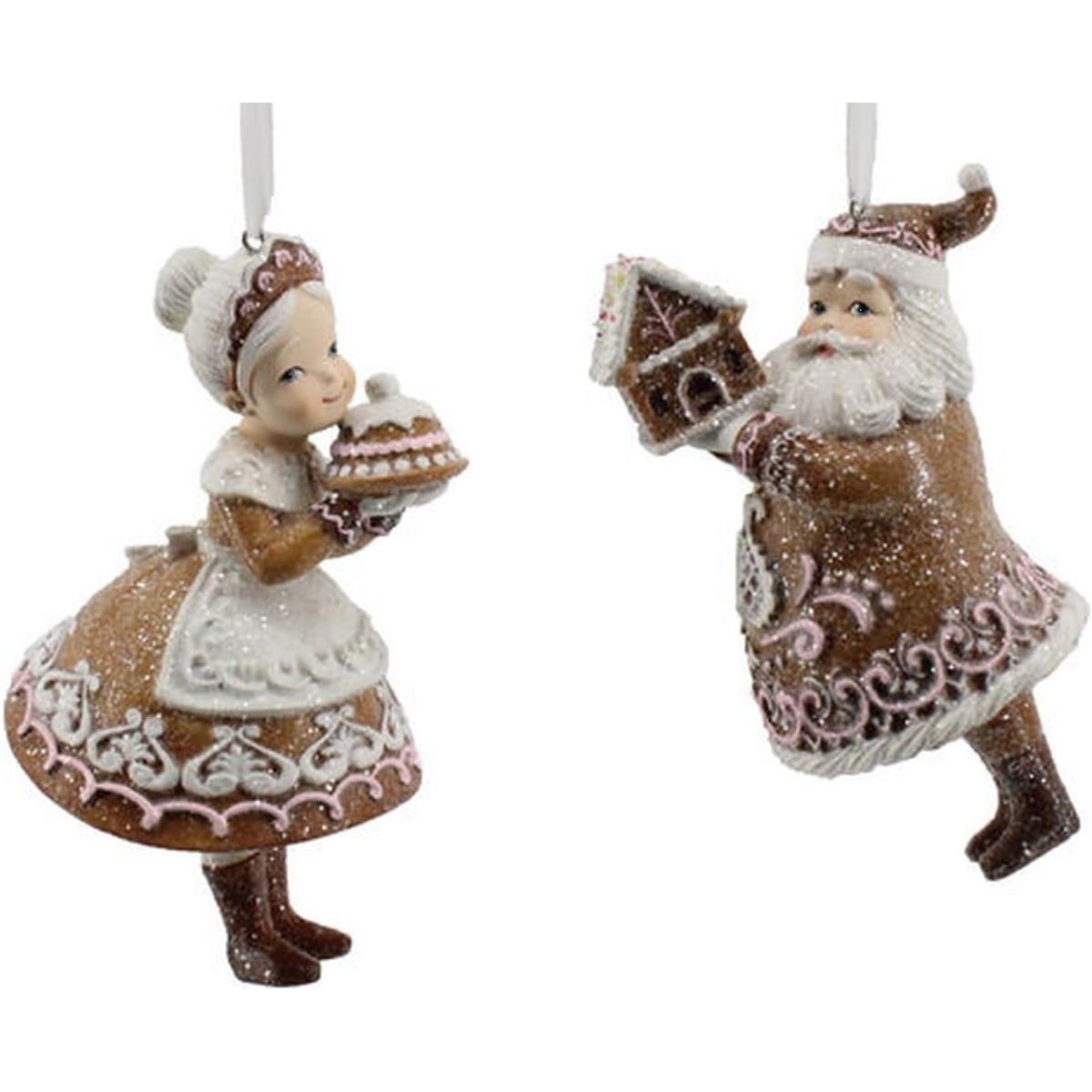 Shop For Santa and Mrs. Claus Gingerbread Ornaments