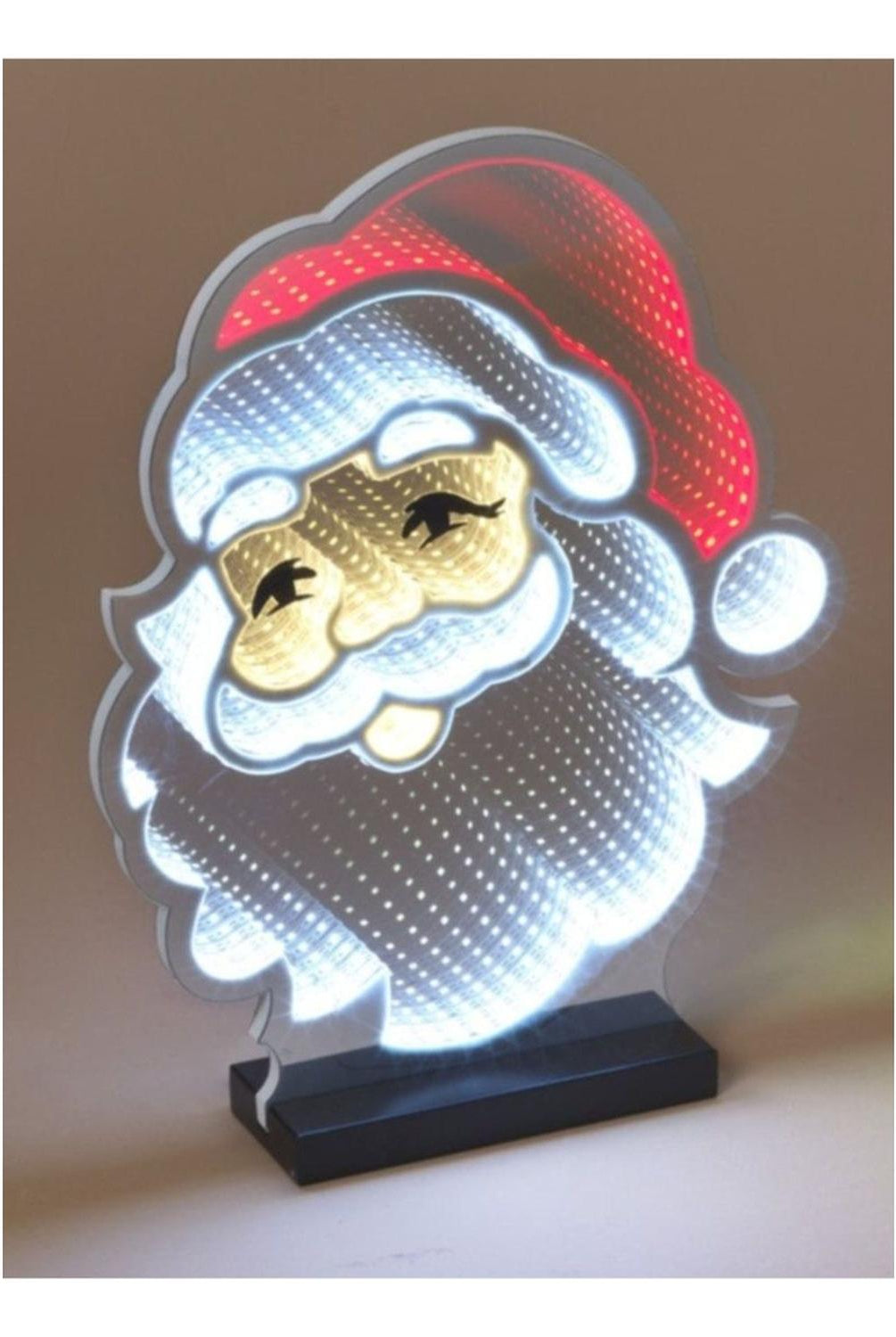 Santa Claus Infinity Light Display 15"H