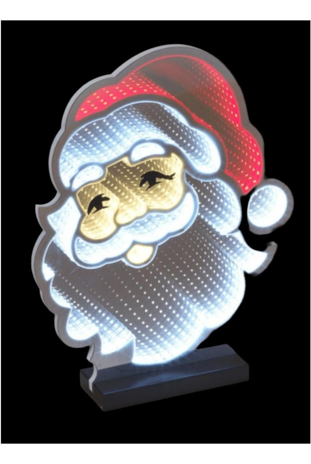 Santa Claus Infinity Light Display 15"H