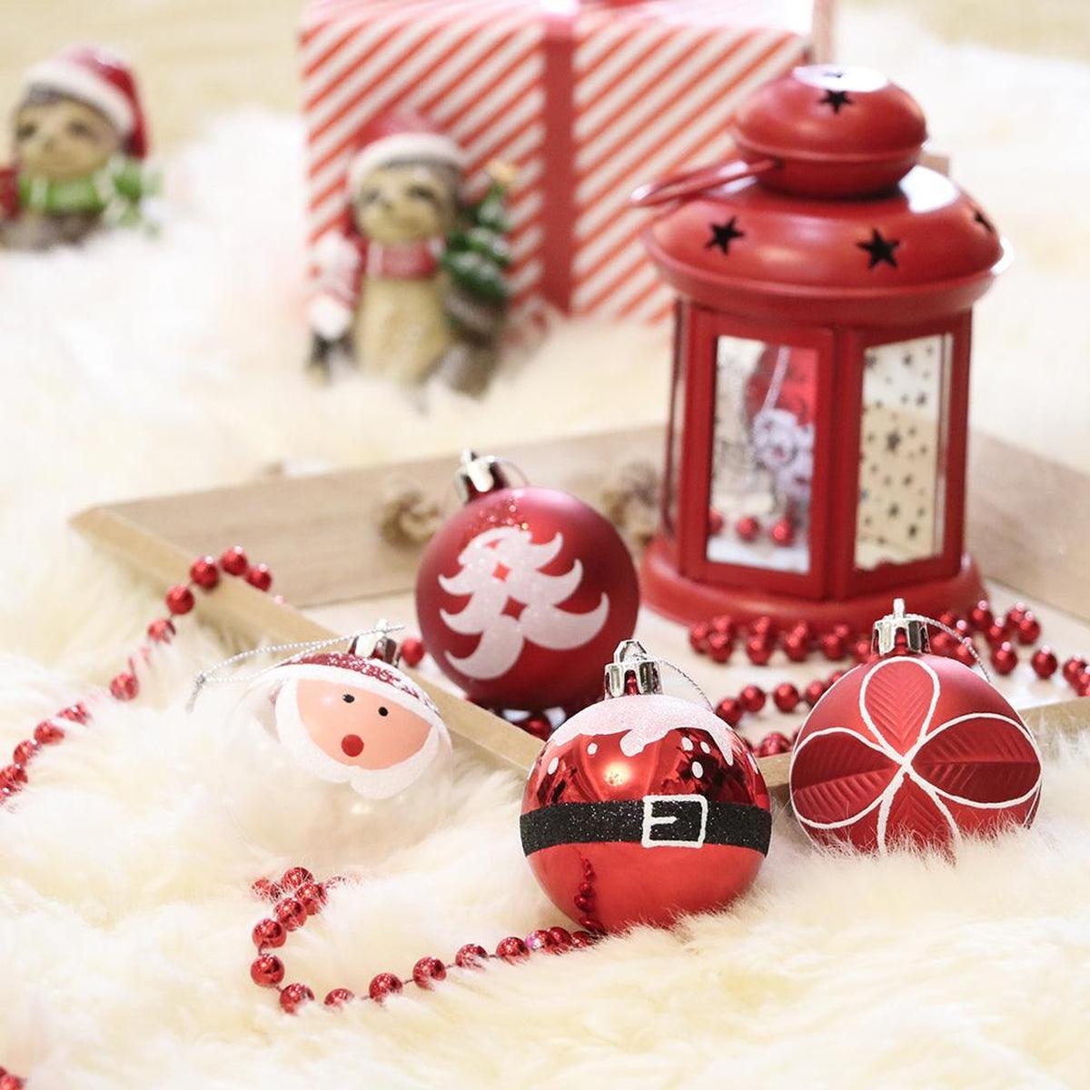 Shop For Santa Claus Round Ornament Bundle, Set of 9