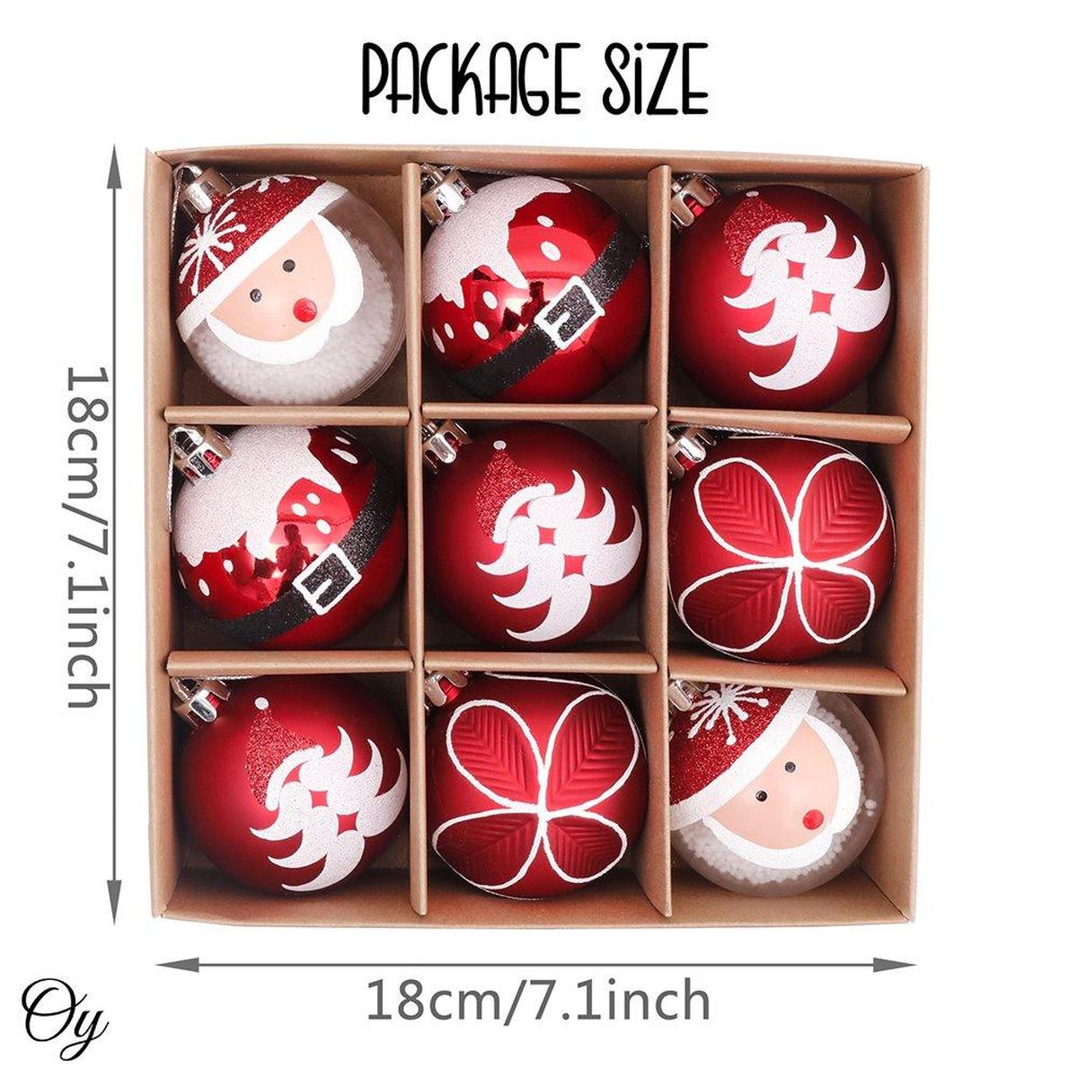 Shop For Santa Claus Round Ornament Bundle, Set of 9