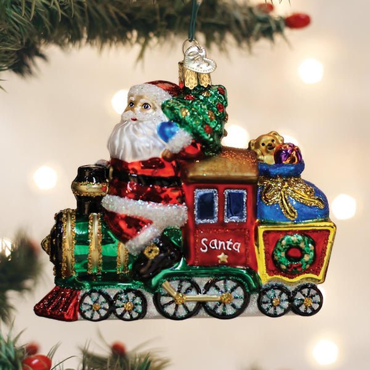 Shop For Santa On Locomotive Ornament