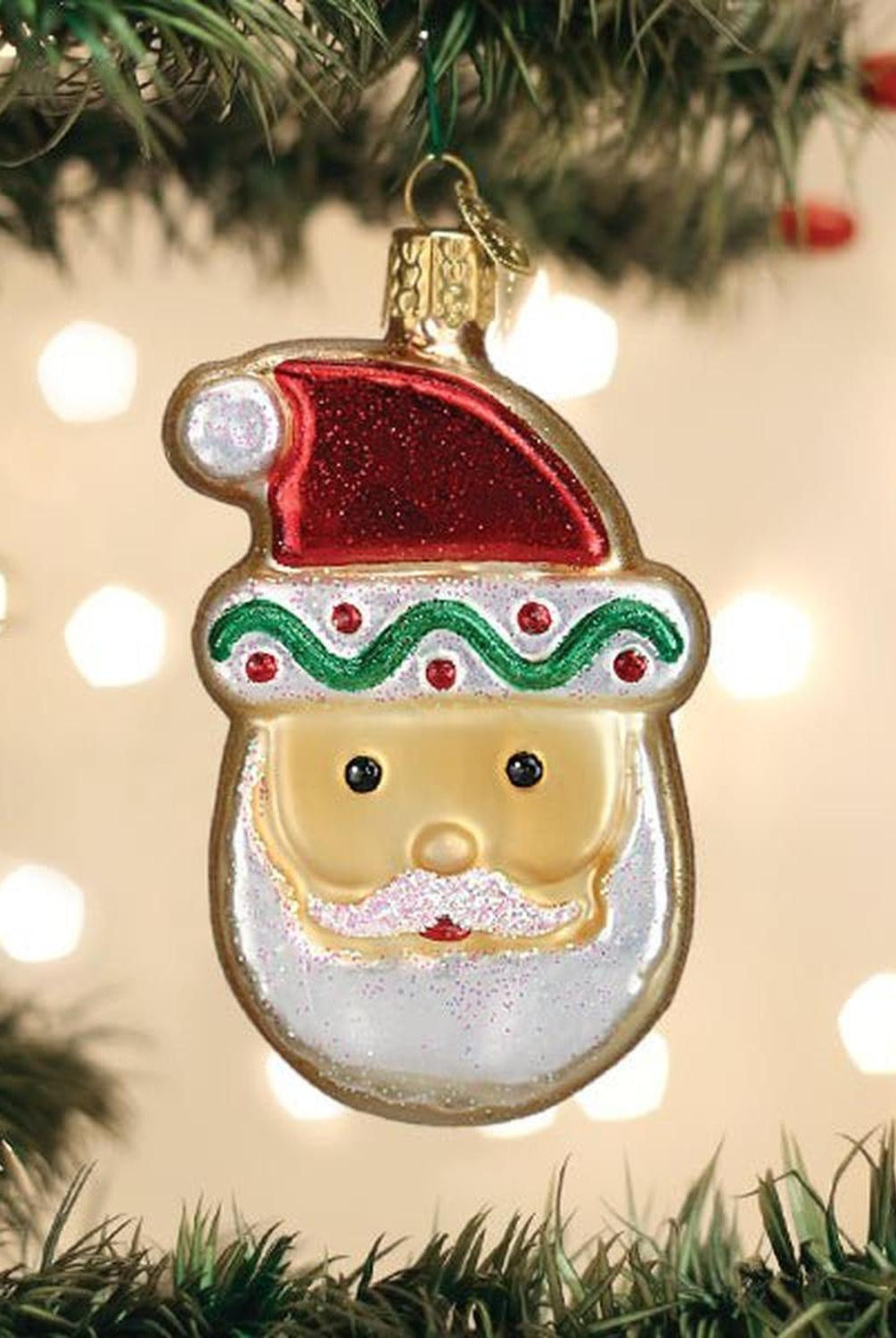 Santa Sugar Cookie Ornament