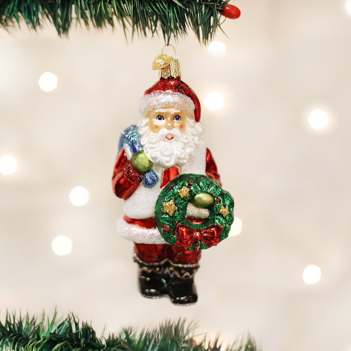 Shop For Santa With Wreath Ornament