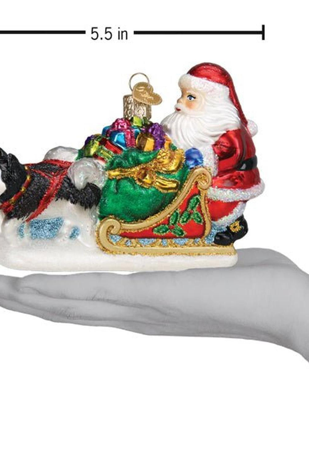 Santa's Dog Sled Ornament