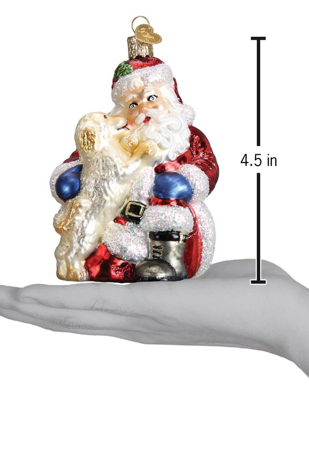 Santa's Puppy Love Ornament