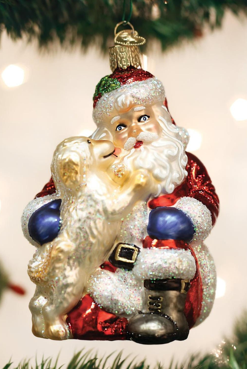 Santa's Puppy Love Ornament