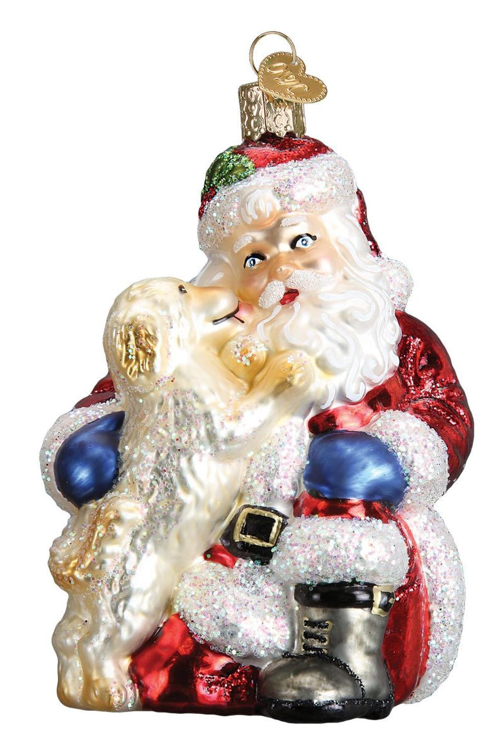Santa's Puppy Love Ornament