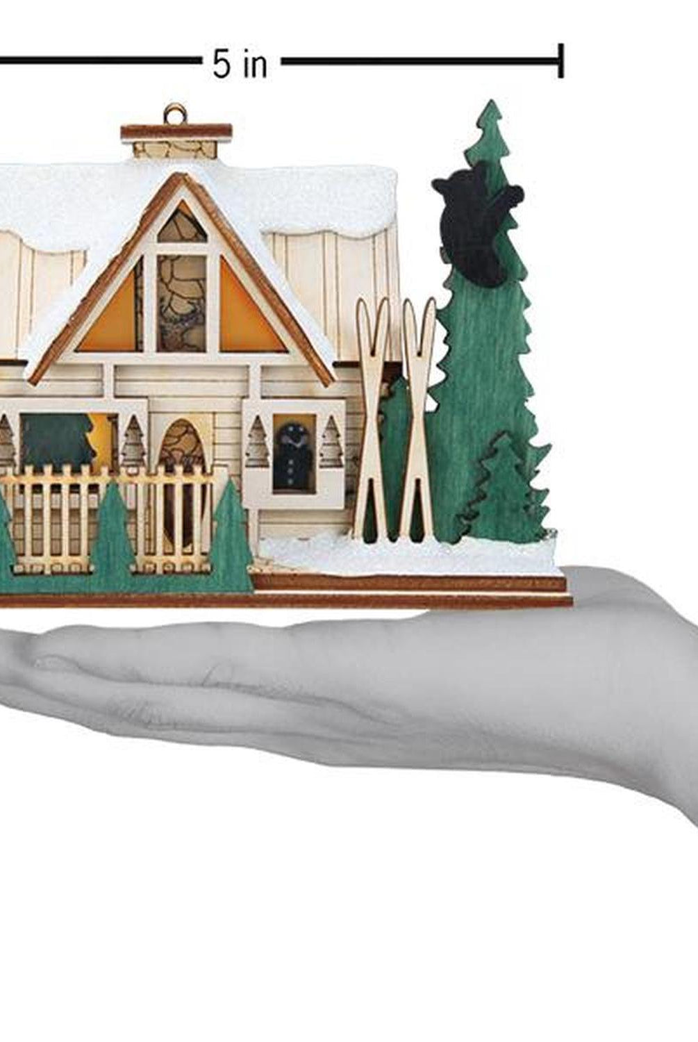 Santa's Ski Lodge Ornament
