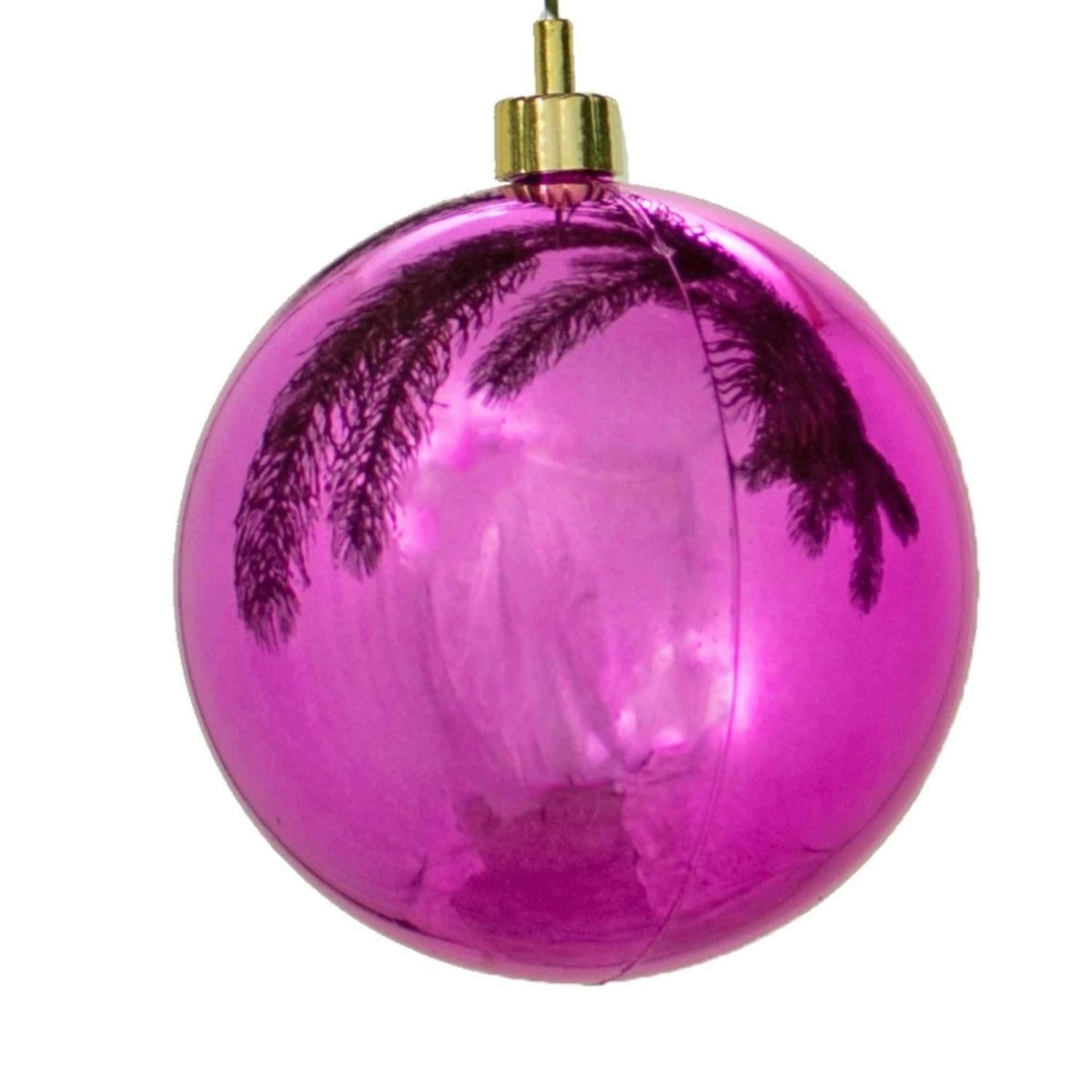 Shiny Pink Ball Ornaments (Asst Sizes)