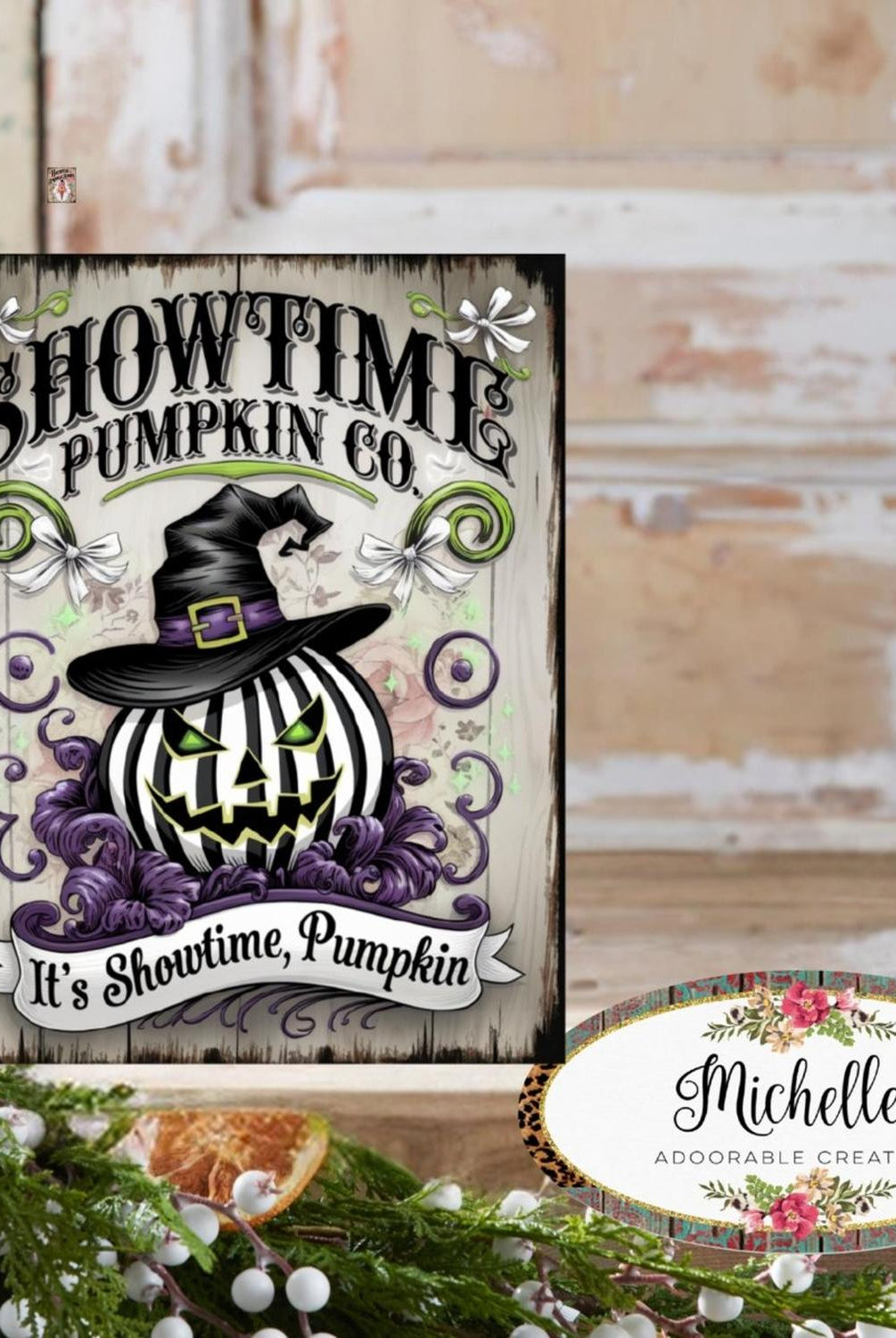 Showtime Pumpkin Co Halloween Sign