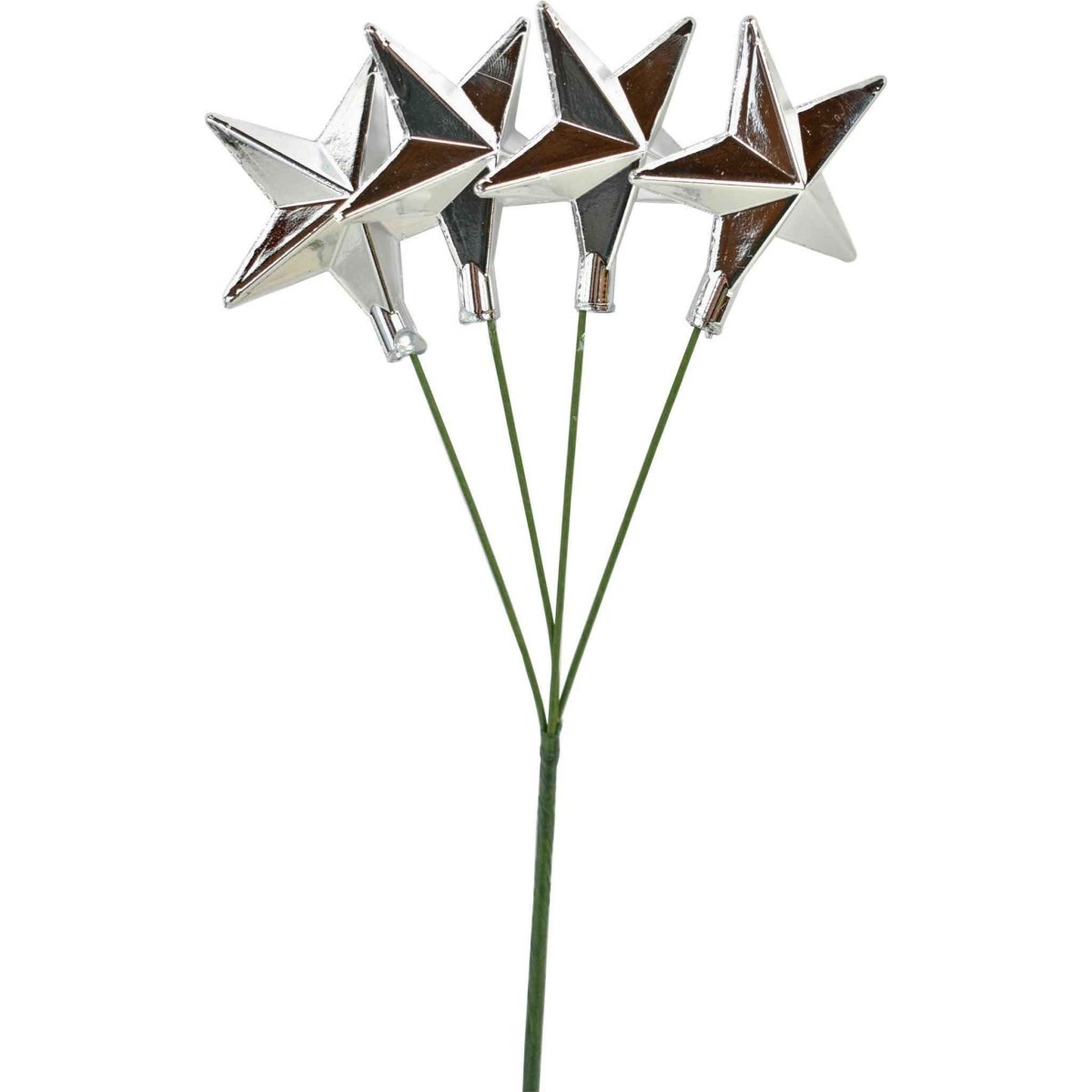 Shop For Silver Star Pick Ornaments, Set of 24