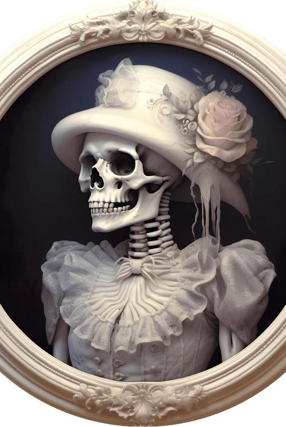 Skeleton Bride Portrait Sign